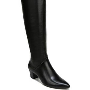 Naturalizer Shoes | Melanie Knee High Boots, Black Leather, Women's Wide Calf 8W